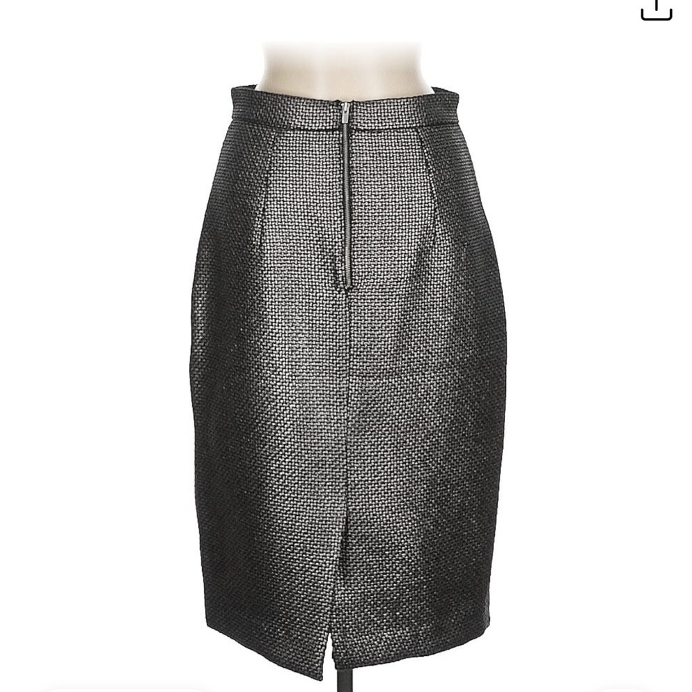 Banana Republic Metallic Tweed Pencil Skirt- Size 12 Tall NWTs - Picture 2 of 12